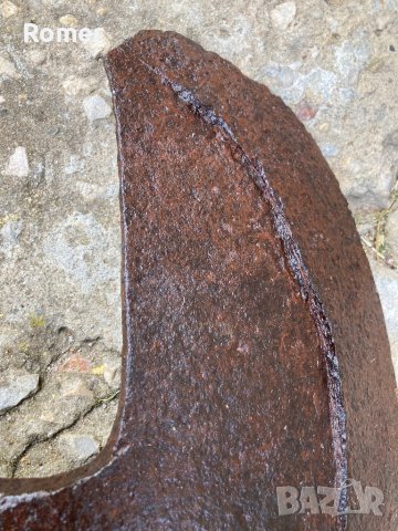 Стара ръчно кована мотика, снимка 10 - Антикварни и старинни предмети - 40604979