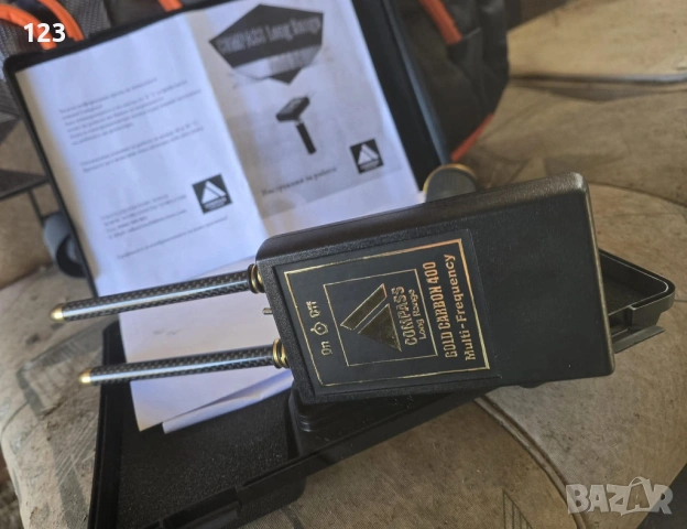 Compass Long Range Gold Carbon Detector 400 Multi Frequency – детектор за злато и метали, комплект, снимка 2 - Друга електроника - 53835067