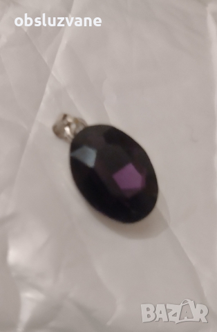 Мистичен медальон опушен кварц Виолет