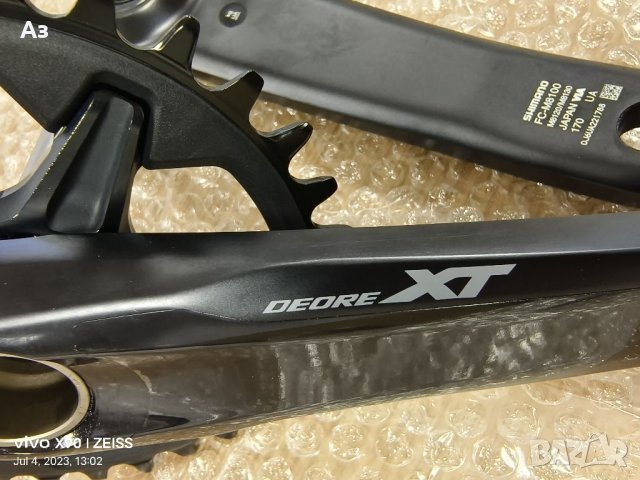 КУРБЕЛИ: SHIMANO DEORE XT FC-M8100-12-1/34,36T/175MM., снимка 3 - Части за велосипеди - 41445551