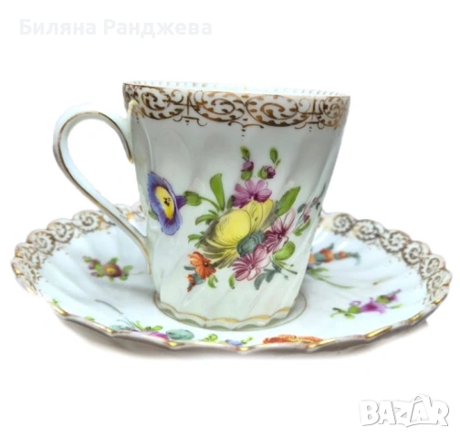 Прекрасен великолепен двоен сет, снимка 2 - Чаши - 53750237