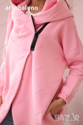 Дамски суичър с къс цип, 8цвята , снимка 5 - Суичъри - 47158377