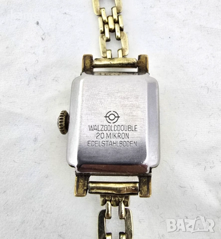 Винтидж дамски часовник EFORA - 20 микрона валцувано злато - 17 камъка, снимка 9 - Антикварни и старинни предмети - 53658747