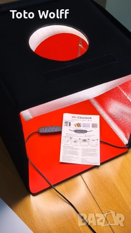 Фото кутия за продуктова фотография 25x25x25см с вградено осветление, снимка 13 - Светкавици, студийно осветление - 53223783