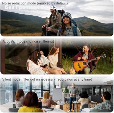 Нов Безжичен лавалиерен микрофон 4 в 1 за iPhone/Android/Камера/PC, снимка 3 - Микрофони - 53692267