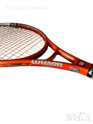 Професионална Тенис Ракета Tennis Racquet Wilson Hammer Hyper Carbon Oversize Hyper Bar 106 sq Inche, снимка 7 - Тенис - 49612751