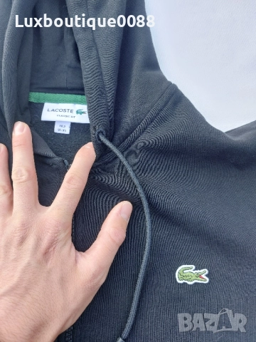 Чисто нов суичър с цип Lacoste XS , снимка 3 - Суичъри - 52158863