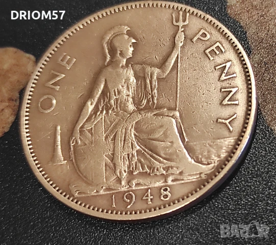 Монети Великобритания - 5 бр.› Крал Джордж VI (1939-1948)), снимка 9 - Нумизматика и бонистика - 46413220