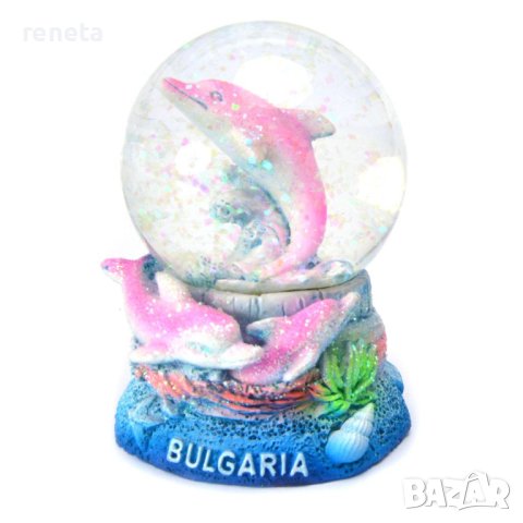 Преспапие Ahelos, Делфин, Керамика/стъкло, 5 см., снимка 1