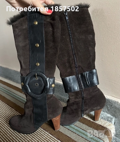 Дамски ботуши на ток