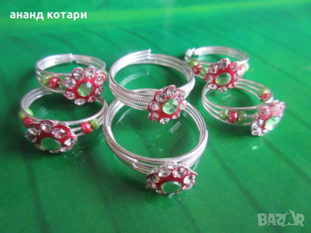 Комплект от 6 броя регулиращи се пръстени, снимка 3 - Пръстени - 35768131