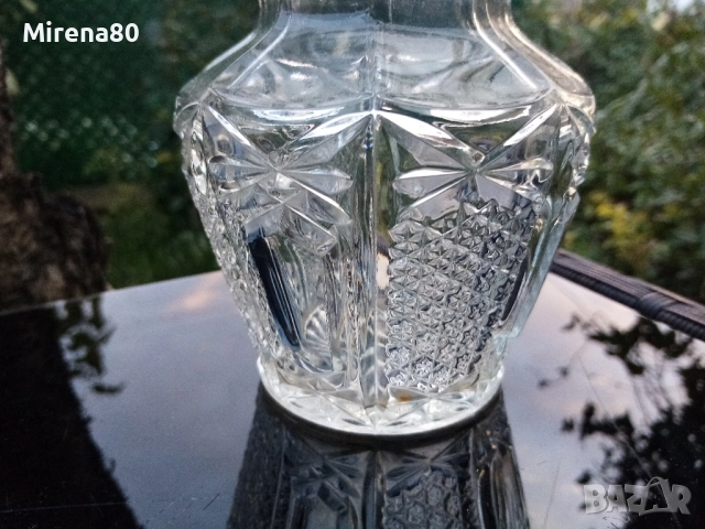 Кристална ваза - бурканче, снимка 3 - Вази - 52282147