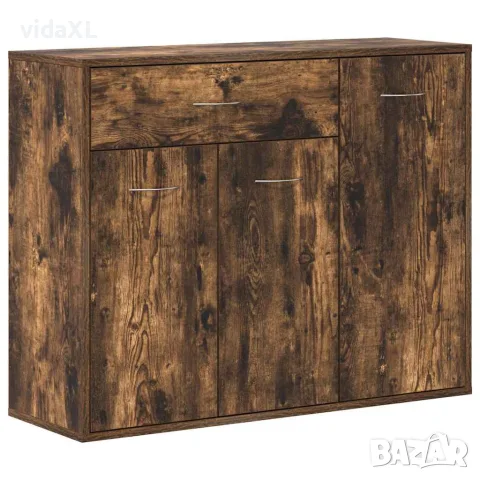 vidaXL Сайдборд, опушен дъб, 88x30x70 см, инженерно дърво, снимка 1 - Бюфети - 56147911