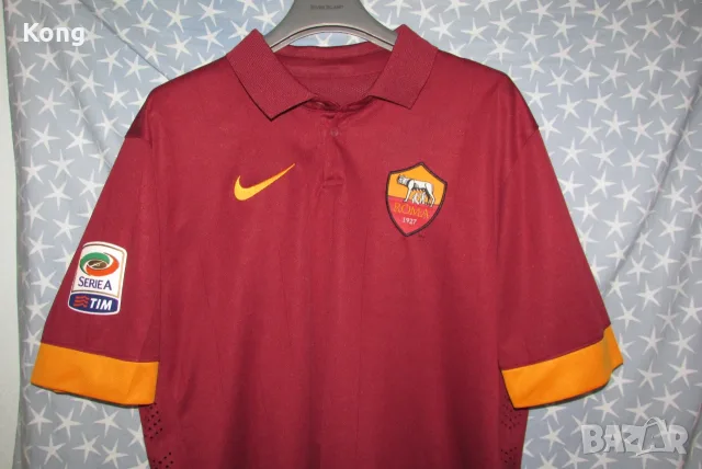 винтидж фланелка AS Roma Italia Totti РОМА Nike Барселона Испания Barcelona Suarez футболна тениска , снимка 2 - Футбол - 56084899