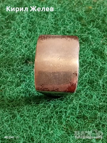 Винтидж сребърен пръстен Английски стил подходящ за гравиране 47615, снимка 3 - Пръстени - 52909662