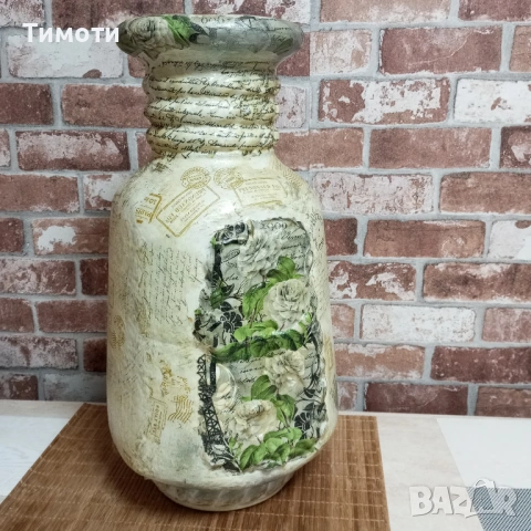 голяма ваза за украса на дома, снимка 2 - Други - 53530175