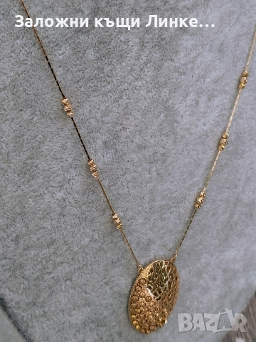 НОВО Златно колие с висулка 10гр / 14К, снимка 6 - Колиета, медальони, синджири - 52825456