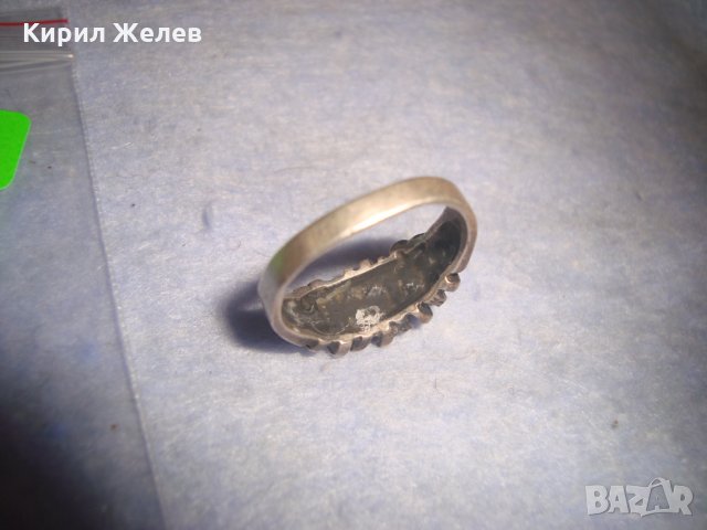 СТАР ОКСИДИРАН СРЕБЪРЕН НЕО-ГОТИЧЕСКИ СТИЛ ПРЪСТЕН МАЙСТОРСКА АРТ РАБОТА 25994, снимка 6 - Антикварни и старинни предмети - 35974545