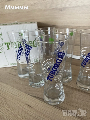 Чаши за бира Tuborg, снимка 2 - Чаши - 55943801