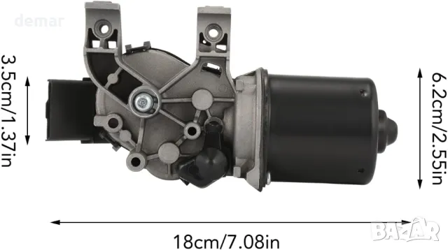 GEARLEADER Мотор на чистачките на предното стъкло, за Renault Clio MK2 3 2005-2015 7701061590, снимка 7 - Части - 47523858