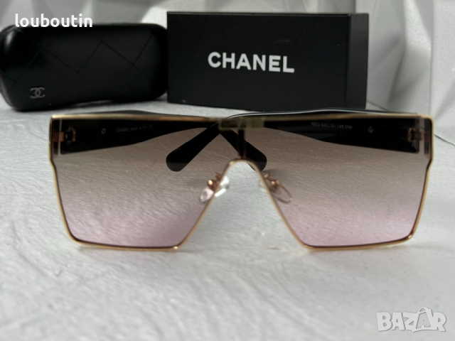 CH дамски слънчеви очила маска с лого, снимка 9 - Слънчеви и диоптрични очила - 44686137