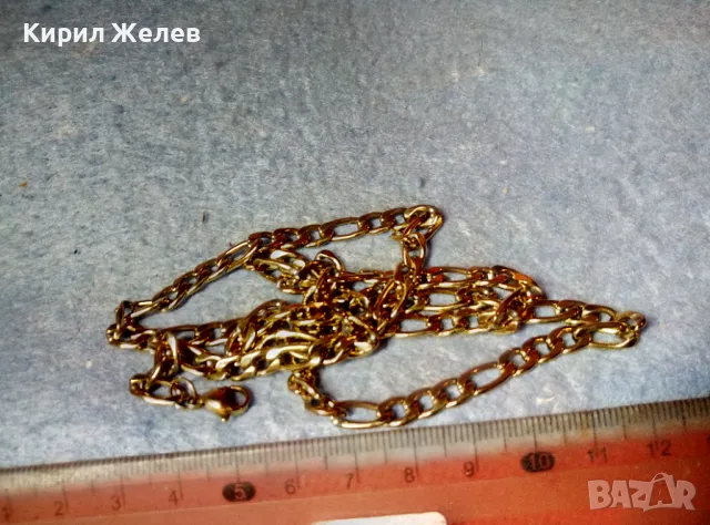 ПОЗЛАТЕН ЛАНЕЦ ВЕРИЖКА СИНДЖИР от БЛАГОРОДНА СТОМАНА КЛАСИЧЕСКА КАРТИЕ ПЛЕТКА 47459, снимка 6 - Колиета, медальони, синджири - 47284632