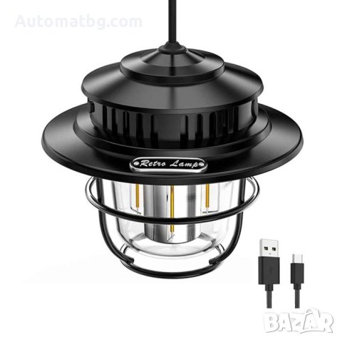 Лампа за къмпинг Automat, 12V, 200Lm, Led акумулаторна лампа, снимка 2 - Къмпинг осветление - 44464827