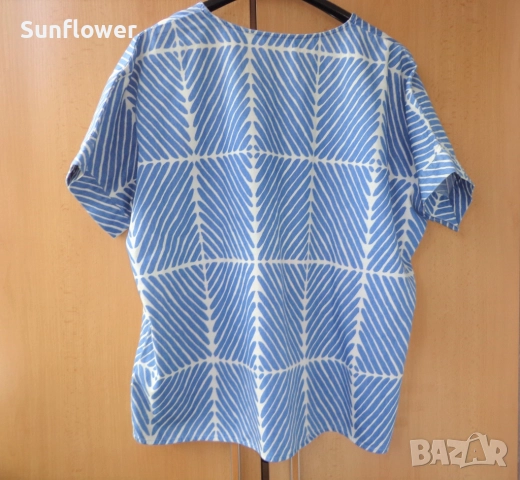 Дамска блуза Marimekko x Uniqlo, размер M , снимка 5 - Корсети, бюстиета, топове - 51790698