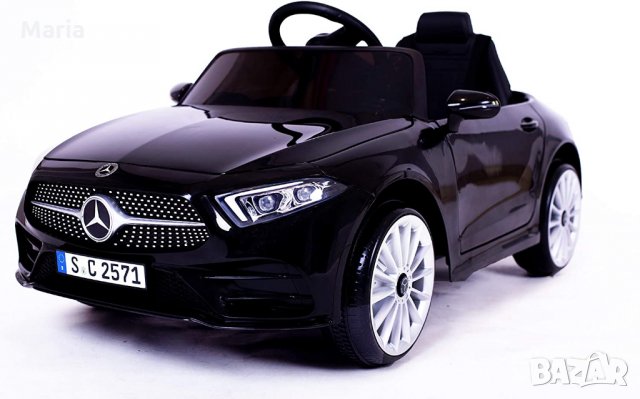 Акумулаторна кола Mercedes Benz CLS350  12V с меки гуми с Кожена седалка МP3