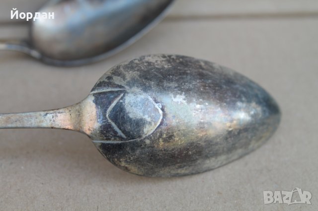 2 броя сребърни лъжици , снимка 5 - Антикварни и старинни предмети - 42155120