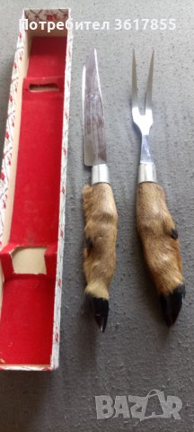 Комплект нож и вилица за месо от неръждаема стомана INOX