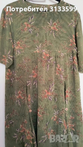 Прекрасна зелена рокля на дизайнерката МИРЕЛА БРАТОВА, снимка 4 - Рокли - 51521292