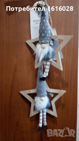 Коледни джуджета в звезди., снимка 3 - Декорация за дома - 38881611