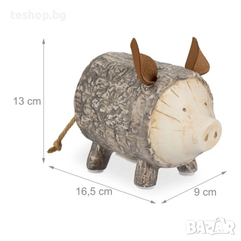 Касичка прасе реалистична Relaxdays, снимка 2 - Други стоки за дома - 53716001