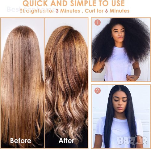 Електрически гребен за брада и коса Hot Comb Gold, снимка 8 - Маши за коса - 41661649