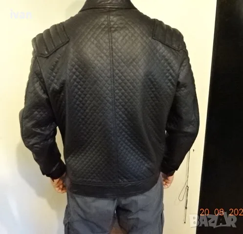 мъжко кожено яке, снимка 5 - Якета - 52910587