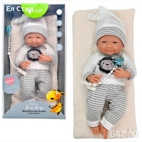 Реалистично бебе с реални размери 48см, снимка 4 - Кукли - 53586203