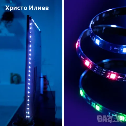 Стартов комплект WiZ Sync box 75"-85" Комплект LED ленти за подсветка на телевизор, снимка 6 - Лед осветление - 56193283