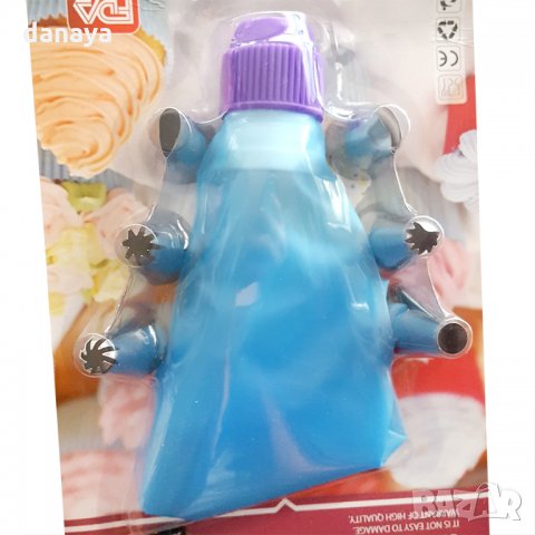 2707 Сладкарски комплект пош с накрайници и адаптер, снимка 2 - Прибори за хранене, готвене и сервиране - 35704862