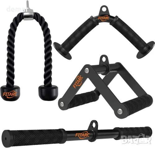 Комплект приставки Fitarc за фитнес скрипец с лостове, двойна ръкохватка и въже