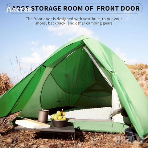 Продавам нова двуместна палатка Naturehike Cloud Up Pro 2- с етикети, снимка 4 - Палатки - 52655778