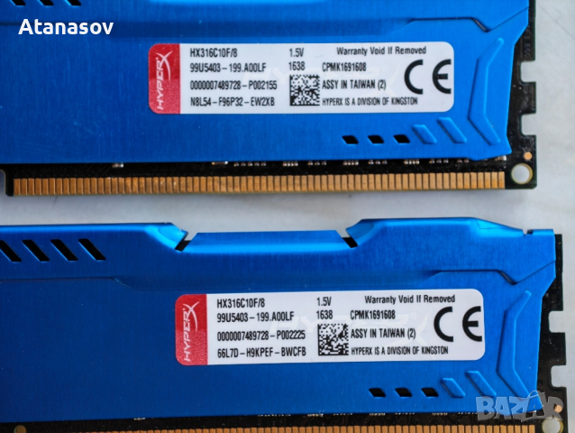16gb ddr3 1600mhz Kingston, снимка 6 - RAM памет - 53786629