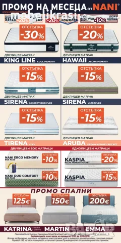 Супер промоция на матраци Тед!!!, снимка 5 - Матраци - 38749656