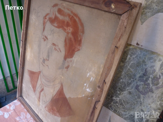 Стара картина, снимка 9 - Антикварни и старинни предмети - 53133555