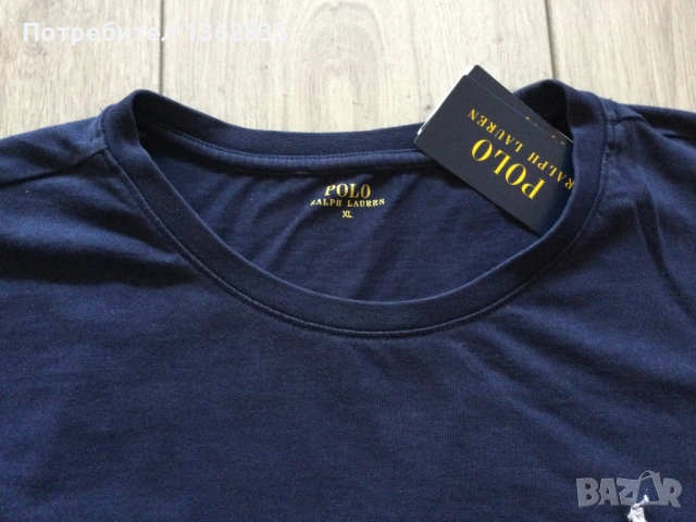 НОВА оригинална синя фланела блуза POLO RALPH LAUREN размер XL от САЩ, снимка 3 - Блузи - 53380428