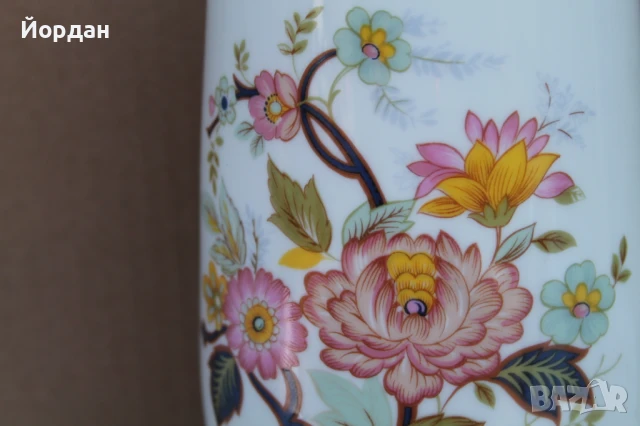 Немска порцеланова ваза, снимка 3 - Вази - 50606875