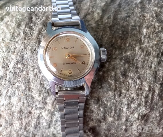 Колекционерски часовник Келтън, Kelton, работи отлично, снимка 3 - Антикварни и старинни предмети - 40098409