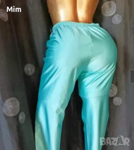 L Светло зелен еластичен клин/ сатенирана материя/, снимка 5 - Клинове - 49429369