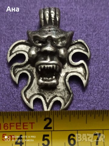 Масивна тежка сребърна висулка , снимка 7 - Колиета, медальони, синджири - 39619132