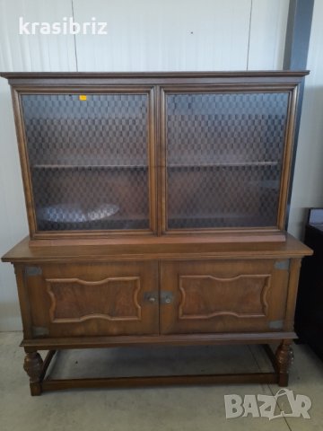 Шкаф с витрина Масив, снимка 13 - Гардероби - 21613117